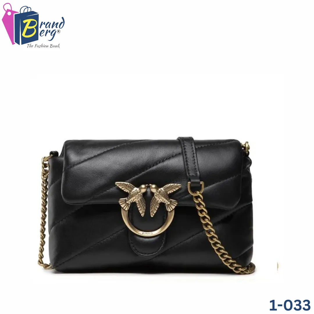 P.I.N.K.O LOVE MINI PUFF MAXY QUILT CROSSBODY BAG