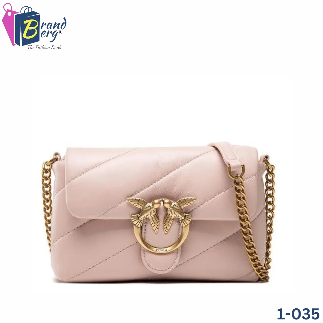 P.I.N.K.O LOVE MINI PUFF MAXY QUILT CROSSBODY BAG
