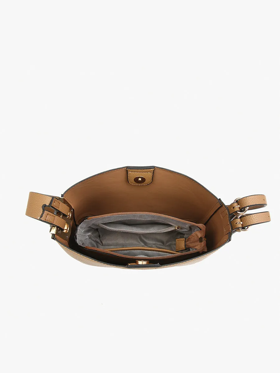 Poppy Vegan Paneled Crossbody