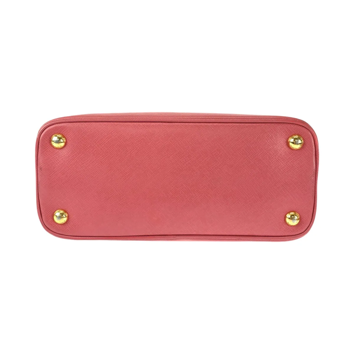 PRADA Handbag BL0838 leather Pink Gold Metal Handbag Shoulder Bag 2way Saffiano Lacus Women Used