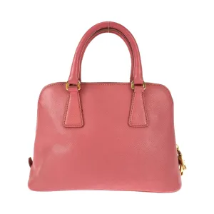 PRADA Handbag BL0838 leather Pink Gold Metal Handbag Shoulder Bag 2way Saffiano Lacus Women Used