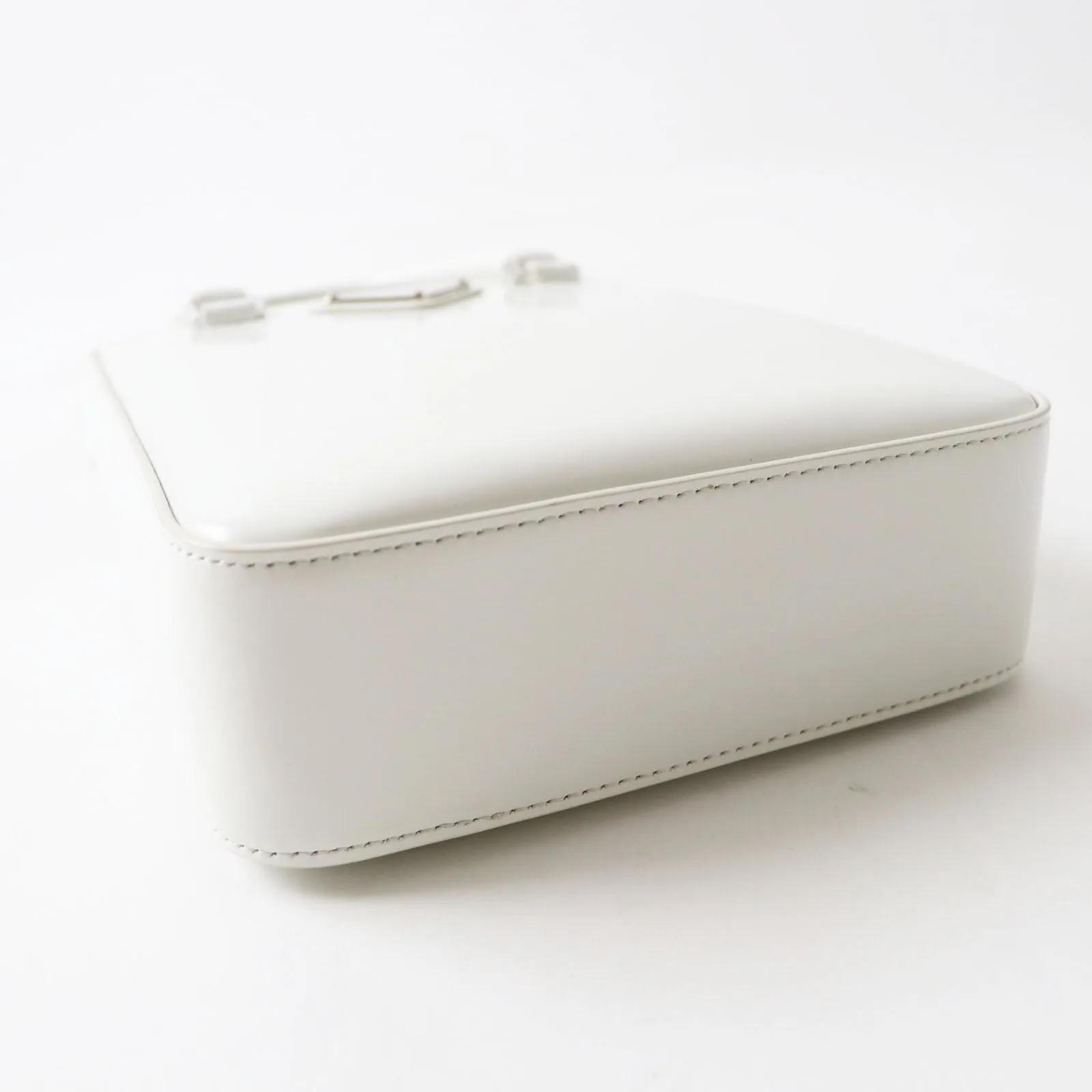 PRADA Shoulder Bag 1BA331 SPAZZOLATO (brushed leather) BIANCO Small Brushed Leather Women Used