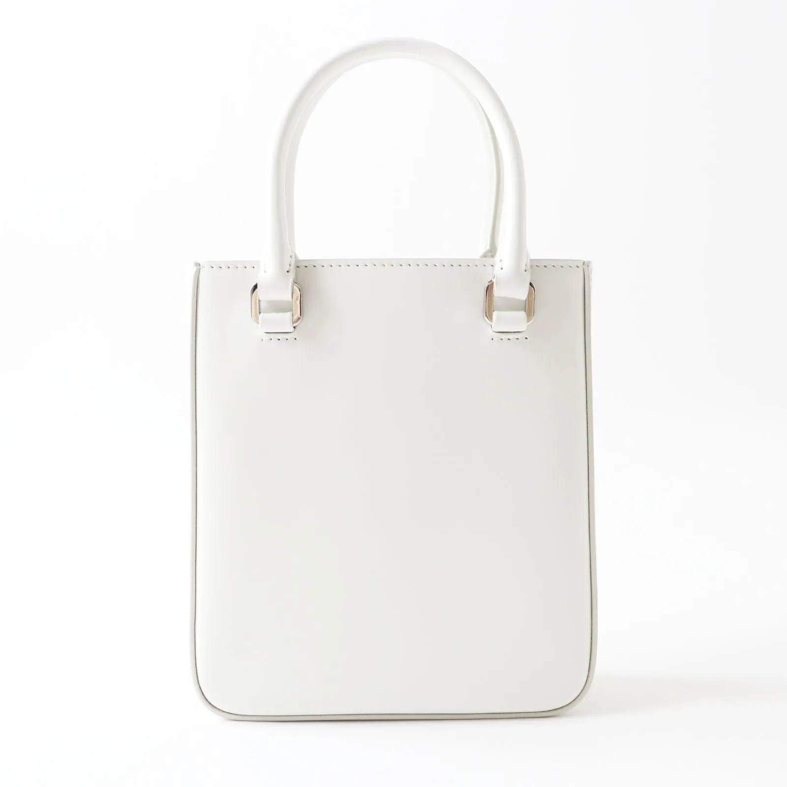 PRADA Shoulder Bag 1BA331 SPAZZOLATO (brushed leather) BIANCO Small Brushed Leather Women Used