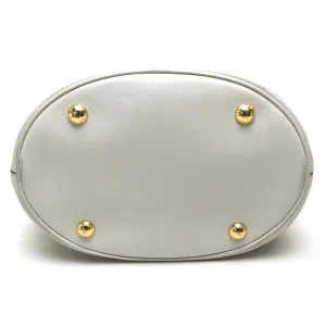PRADA Shoulder Bag B2442B leather yellow Saffiano Lux Women Used