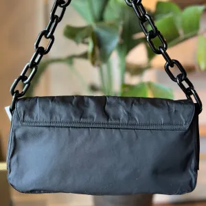PRADA Shoulder Bag Black Nylon