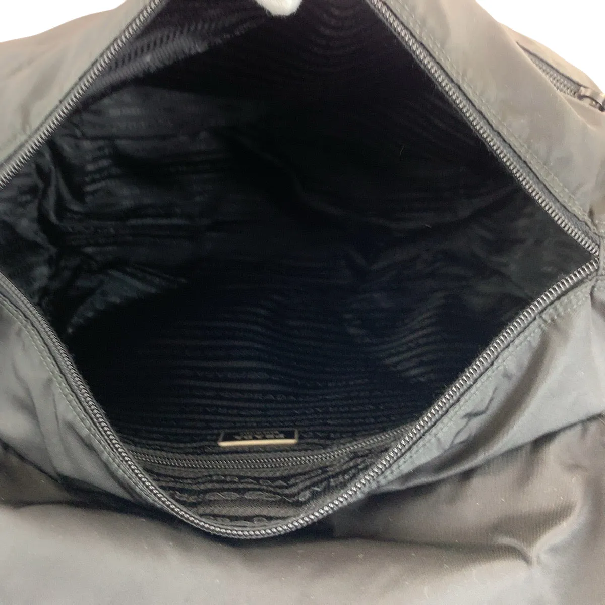 PRADA Shoulder Bag BT0643 Nylon black Test Triangle With logo