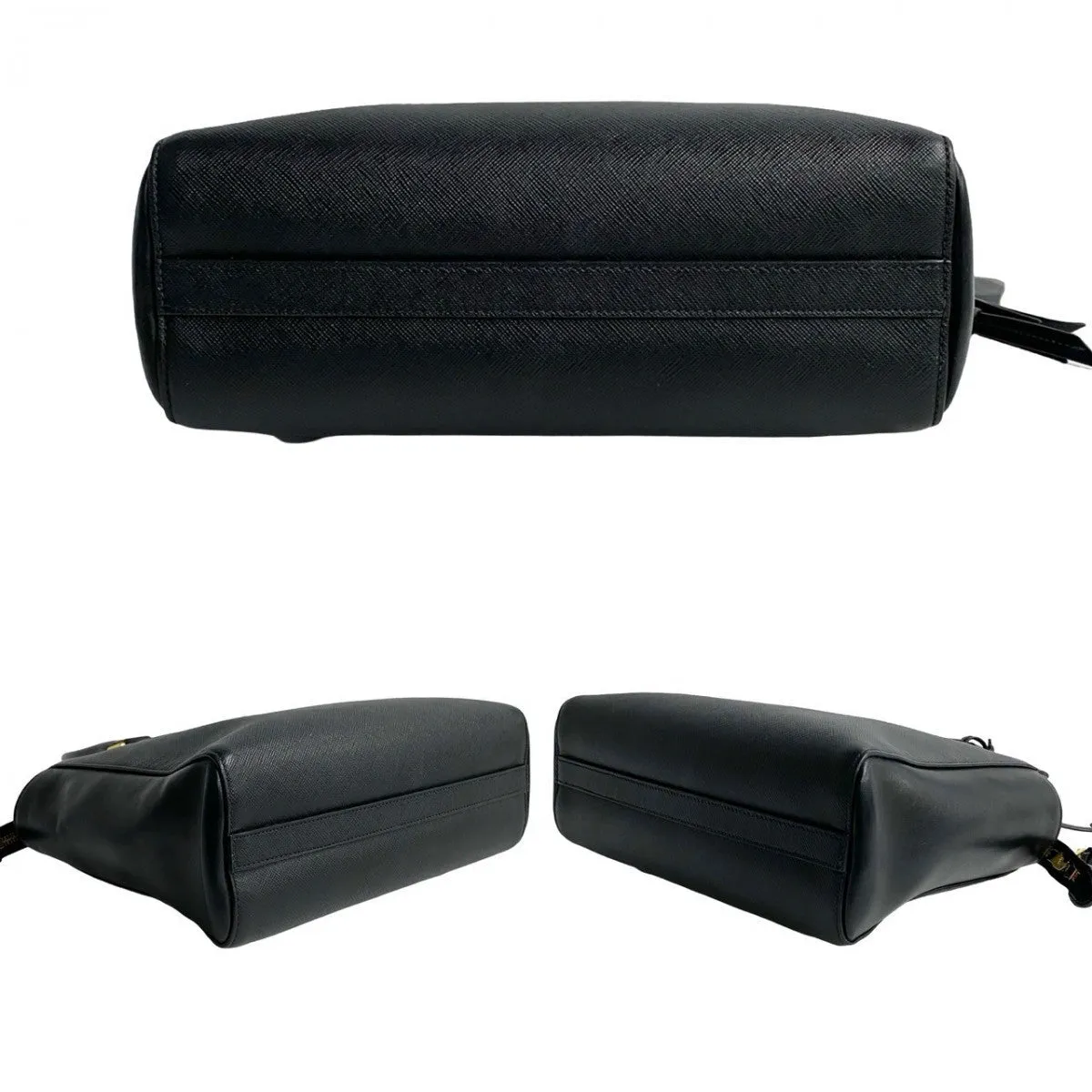 PRADA Shoulder Bag leather black