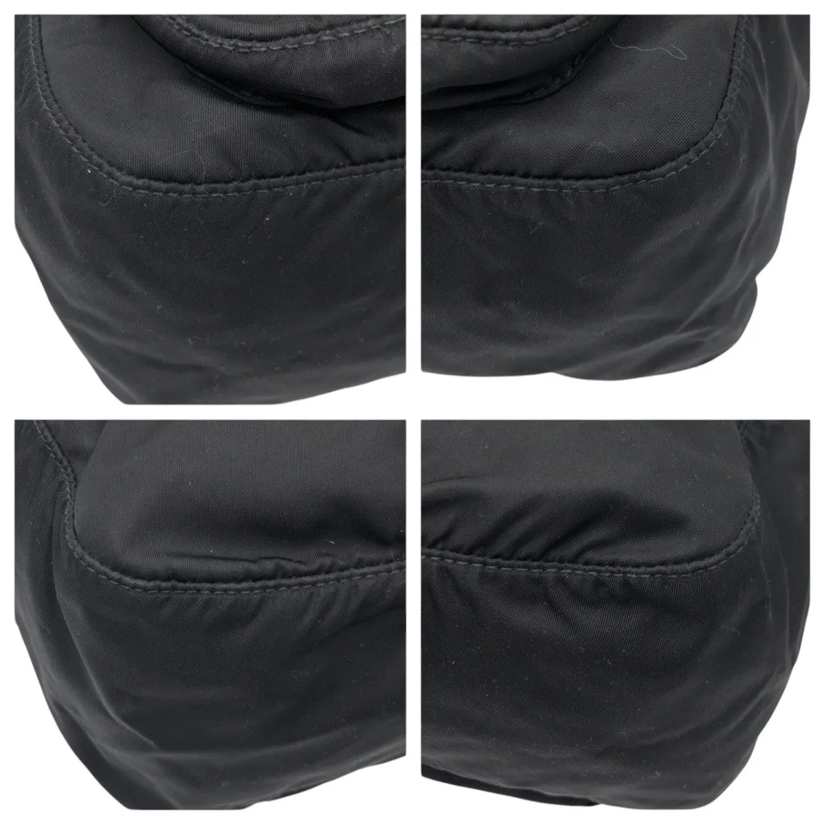 PRADA Shoulder Bag Nylon Black black Shoulder Bag Messenger Bag Unisex Test Triangular logo mens Used