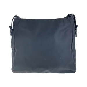 PRADA Shoulder Bag Nylon black Test Triangle With logo