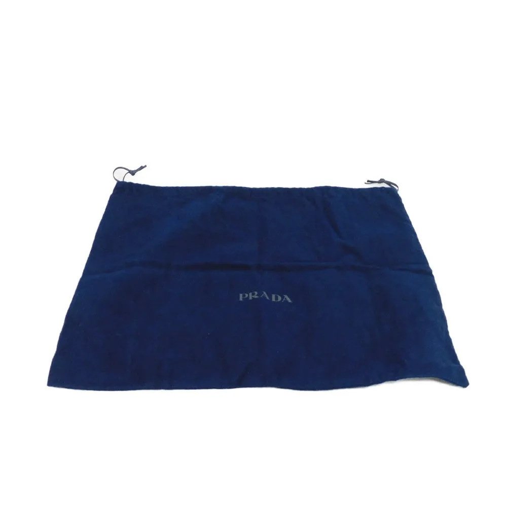 PRADA Sling bag 2VL004 Nylon Navy logo rubber waist pouch Shoulder Bag 018 Sports Tessuto Fanny Pack mens Used