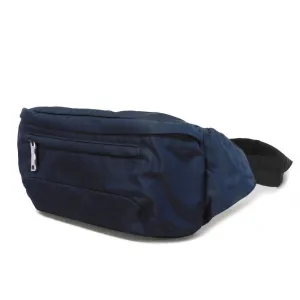 PRADA Sling bag 2VL004 Nylon Navy logo rubber waist pouch Shoulder Bag 018 Sports Tessuto Fanny Pack mens Used