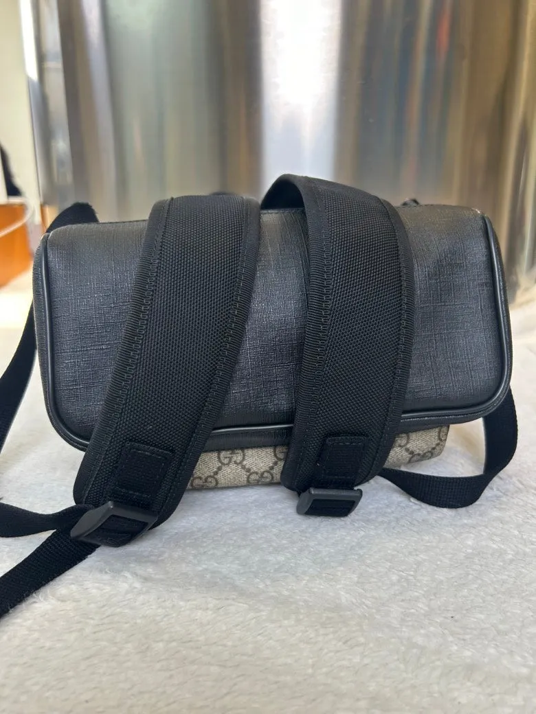 Pre-Loved Gucci GG Supreme Beige Shoulder Bag 0832
