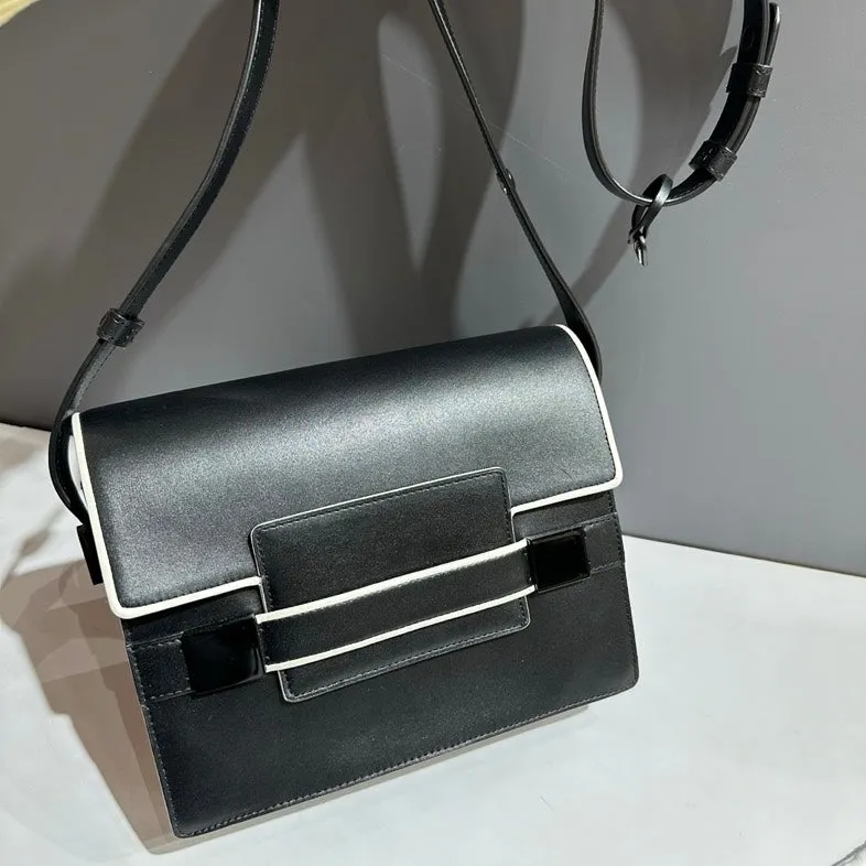 Preloved Delvaux Brillant Black Leather Shoulder Bag
