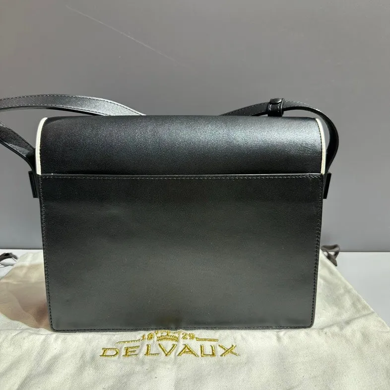 Preloved Delvaux Brillant Black Leather Shoulder Bag
