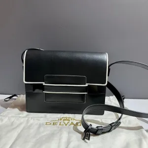 Preloved Delvaux Brillant Black Leather Shoulder Bag