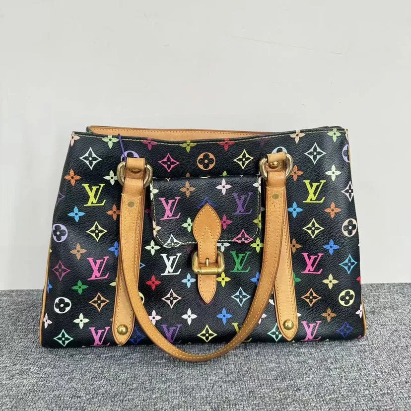 Preloved Louis Vuitton Multicolor Monogram Canvas Shoulder Bag