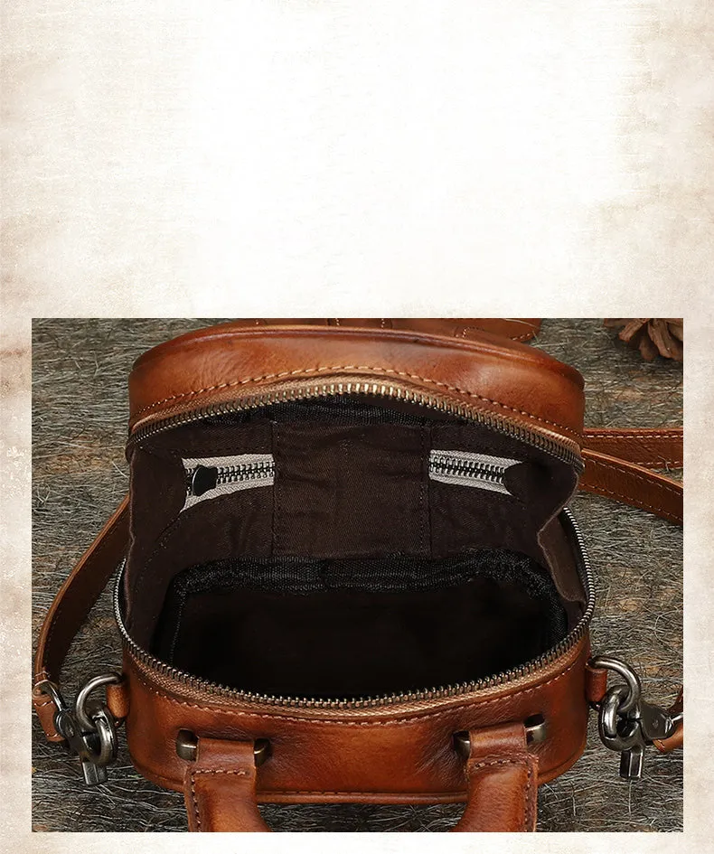 Purple Leather Womens Small Vertical Shoulder Bag Small Handmade Crossbody Handbag Purse for Ladies