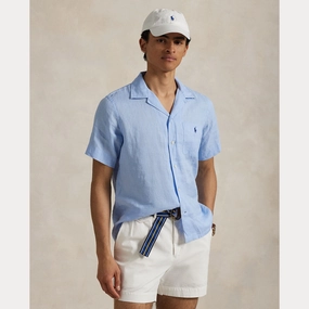 Ralph Lauren Mens Linen shirt - Office blue