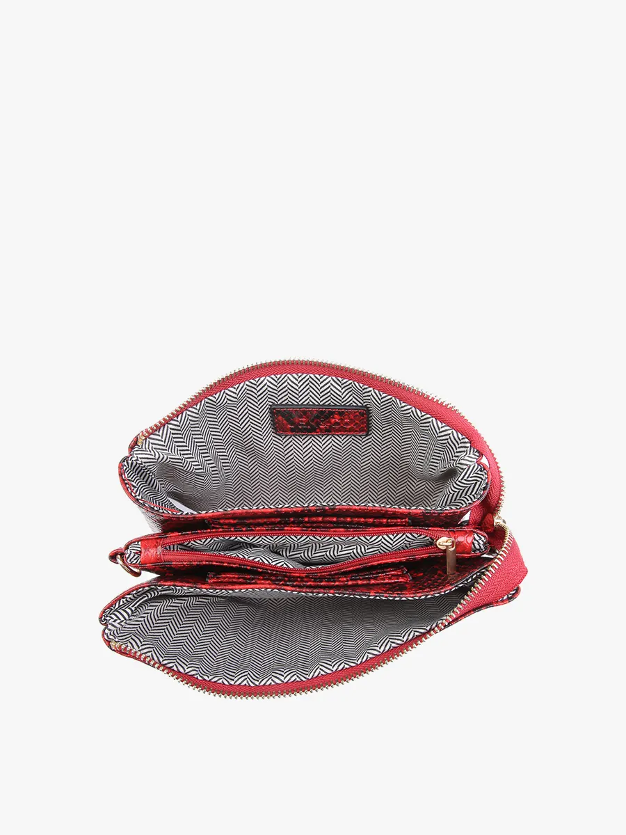 Riley Vegan Python Crossbody