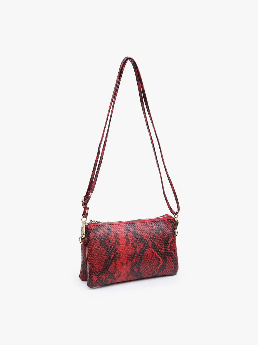 Riley Vegan Python Crossbody