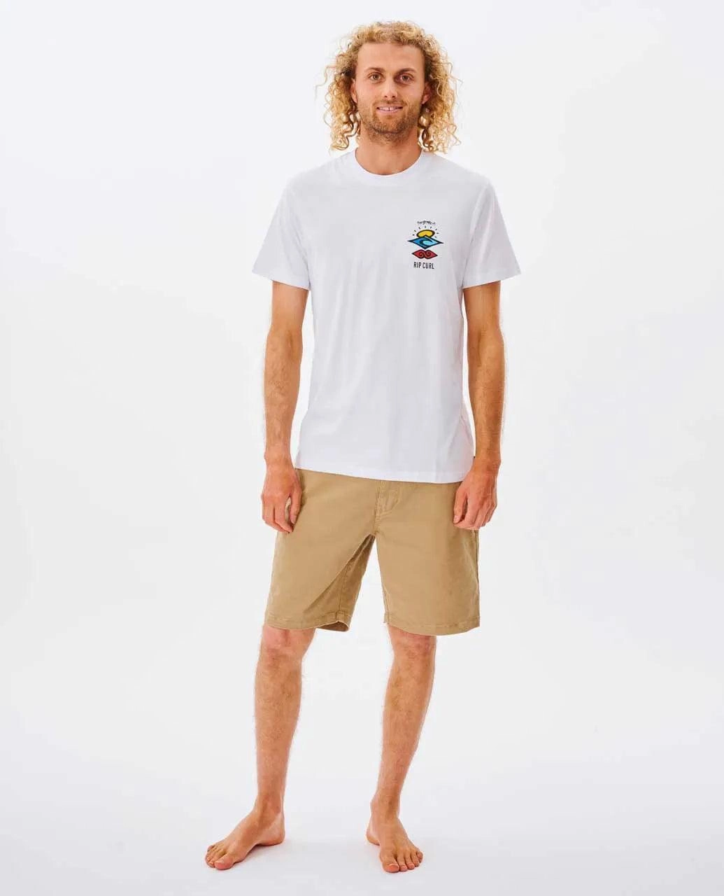 Rip Curl Search Icons Mens Tee White
