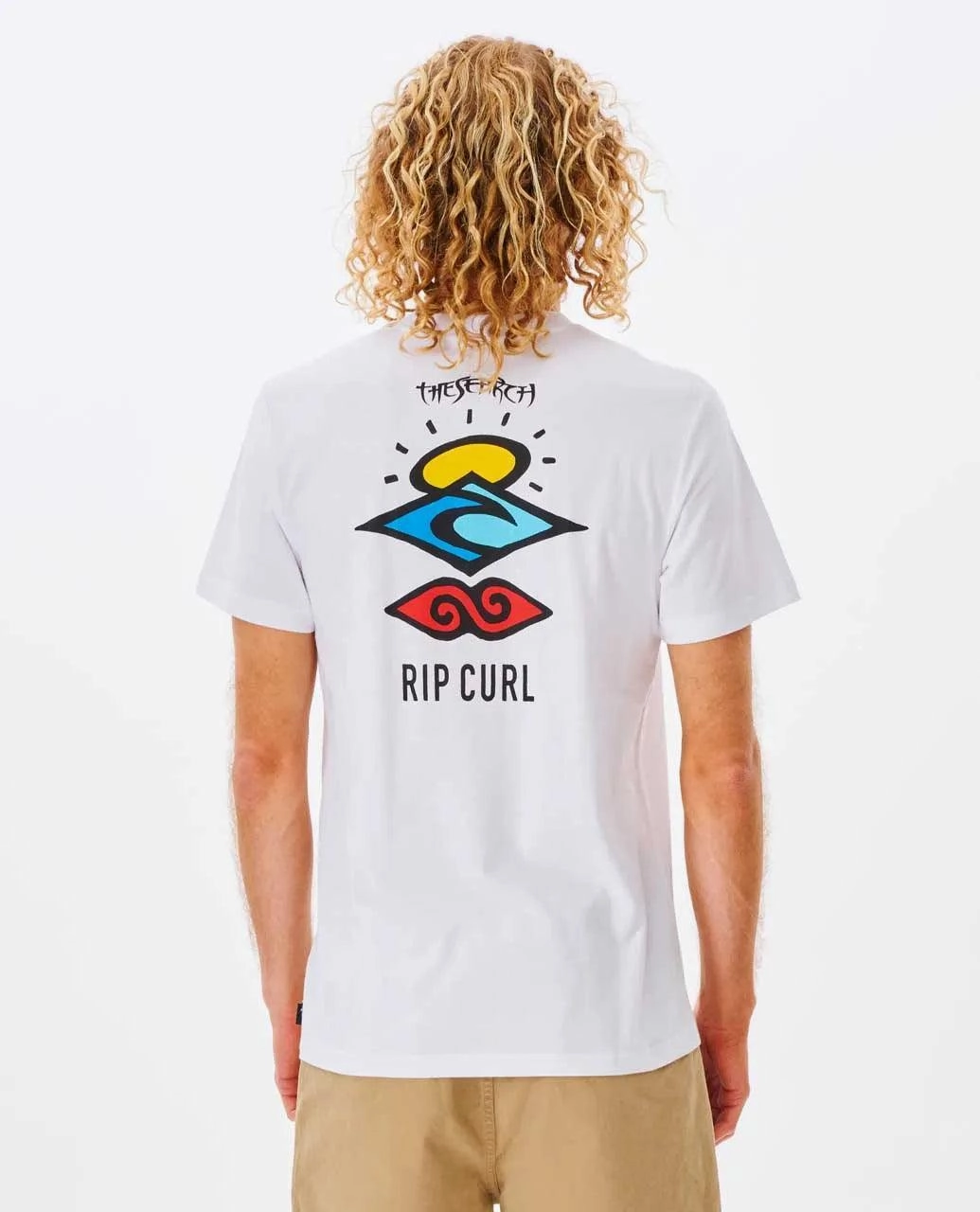 Rip Curl Search Icons Mens Tee White