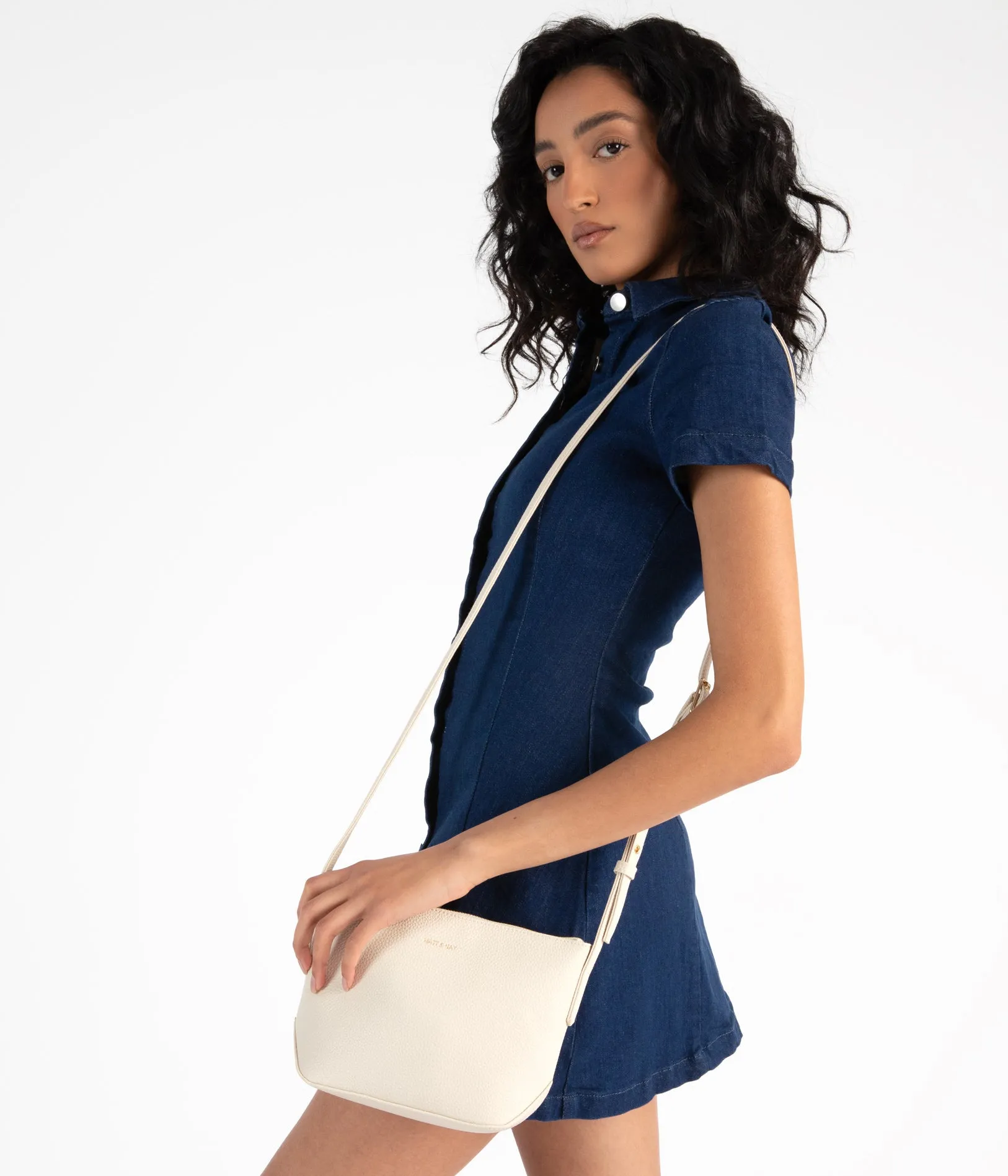 SAM Vegan Crossbody Bag - Grain