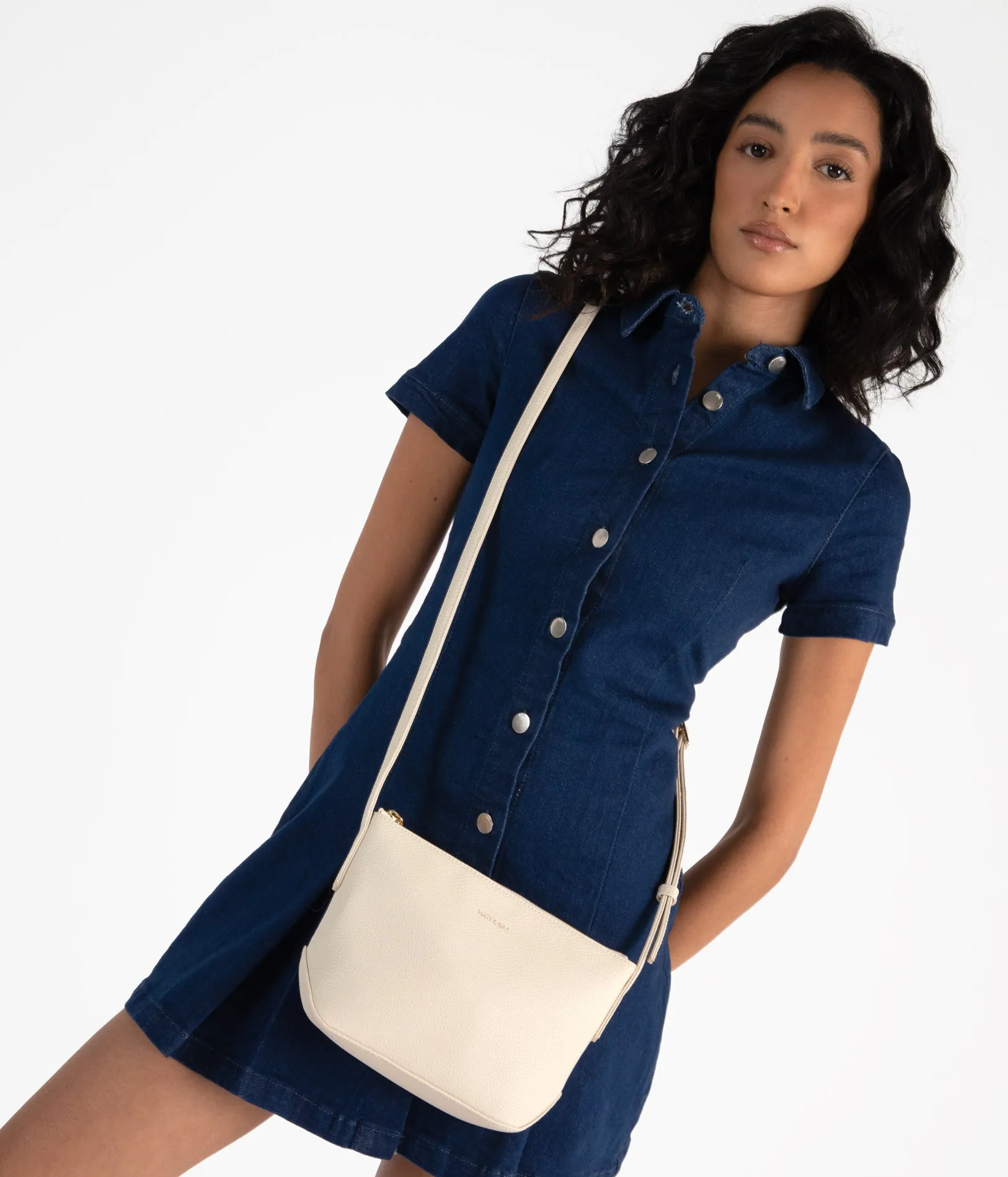 SAM Vegan Crossbody Bag - Grain