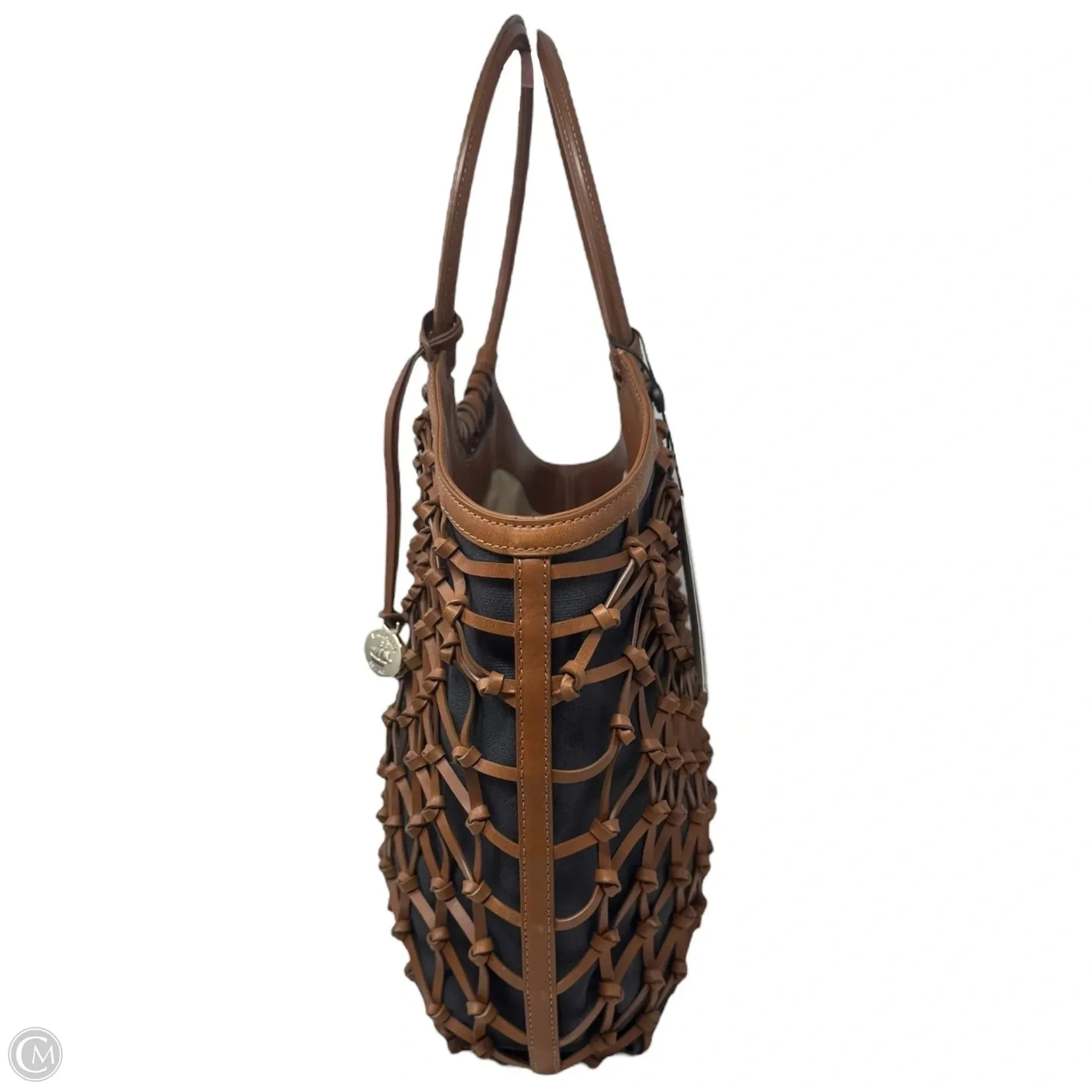 Santini Collection Meloney Tote Designer By Brahmin In Tobacco, Size: Large