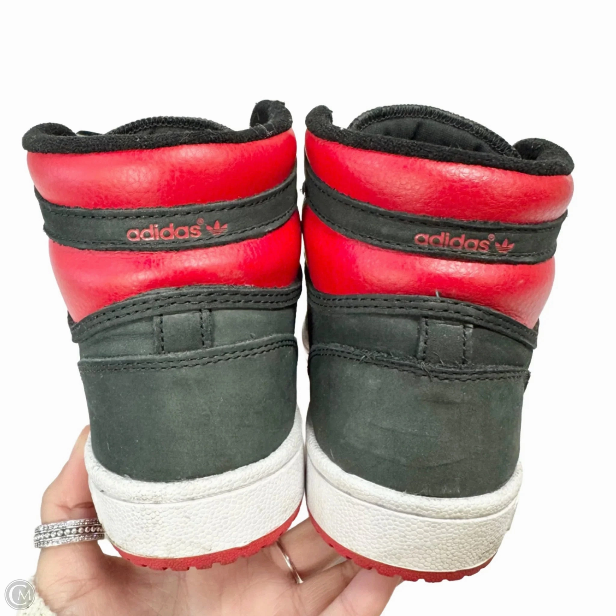 Shoes Sneakers By Adidas In Black & Red, Size: 7