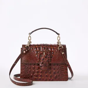Small Hallie Satchel Pecan Melbourne
