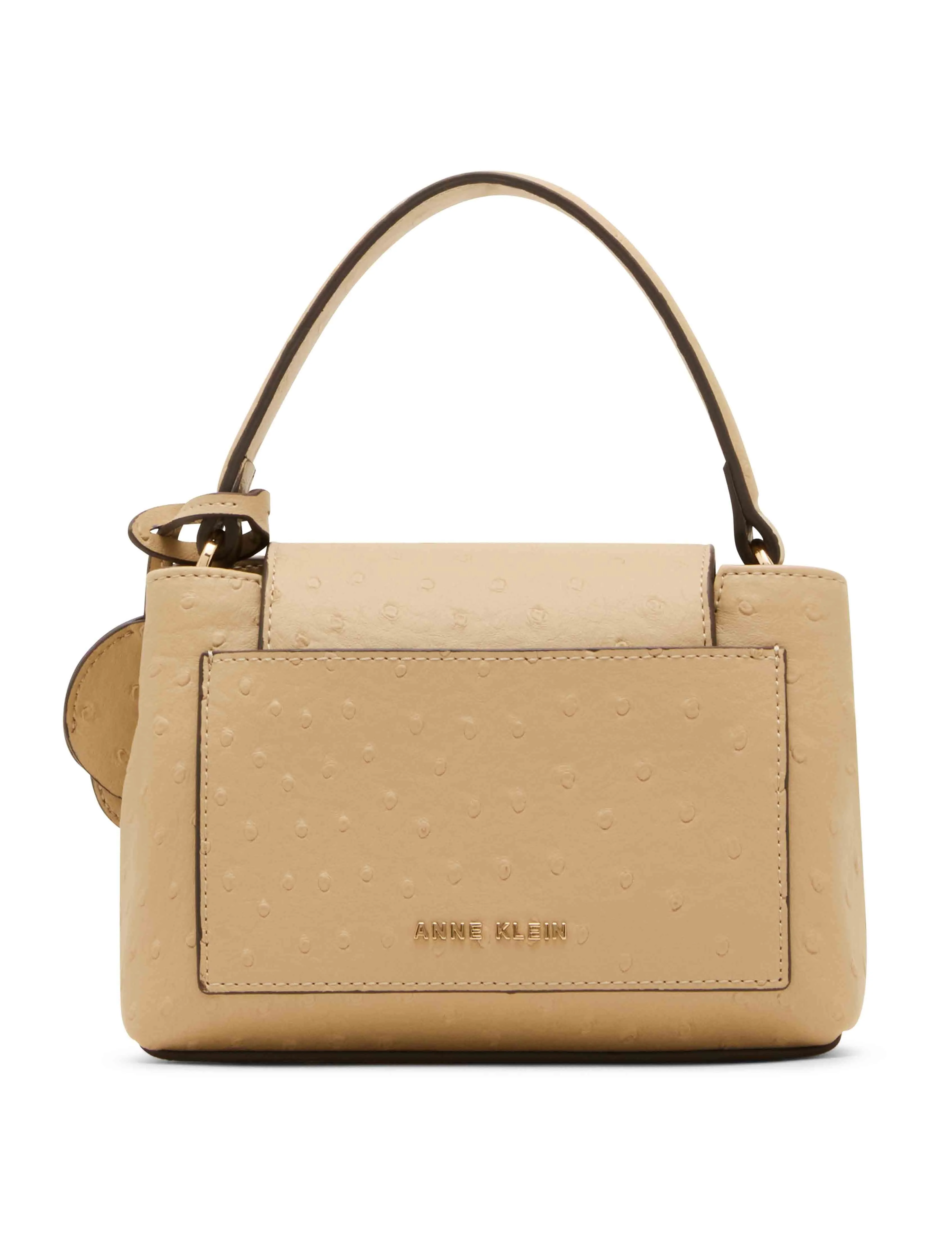 Small Pushlock Satchel with Mirror and Detachable Strap