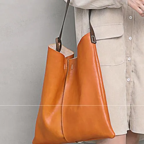 Soft Leather Womens Brown Tote Shoulder Bag Black Leather Shoulder Tote Bag Purse for Ladies