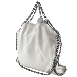 Stella McCartney Handbag 495151 polyester White 2WAYShoulder Falabella Women Used