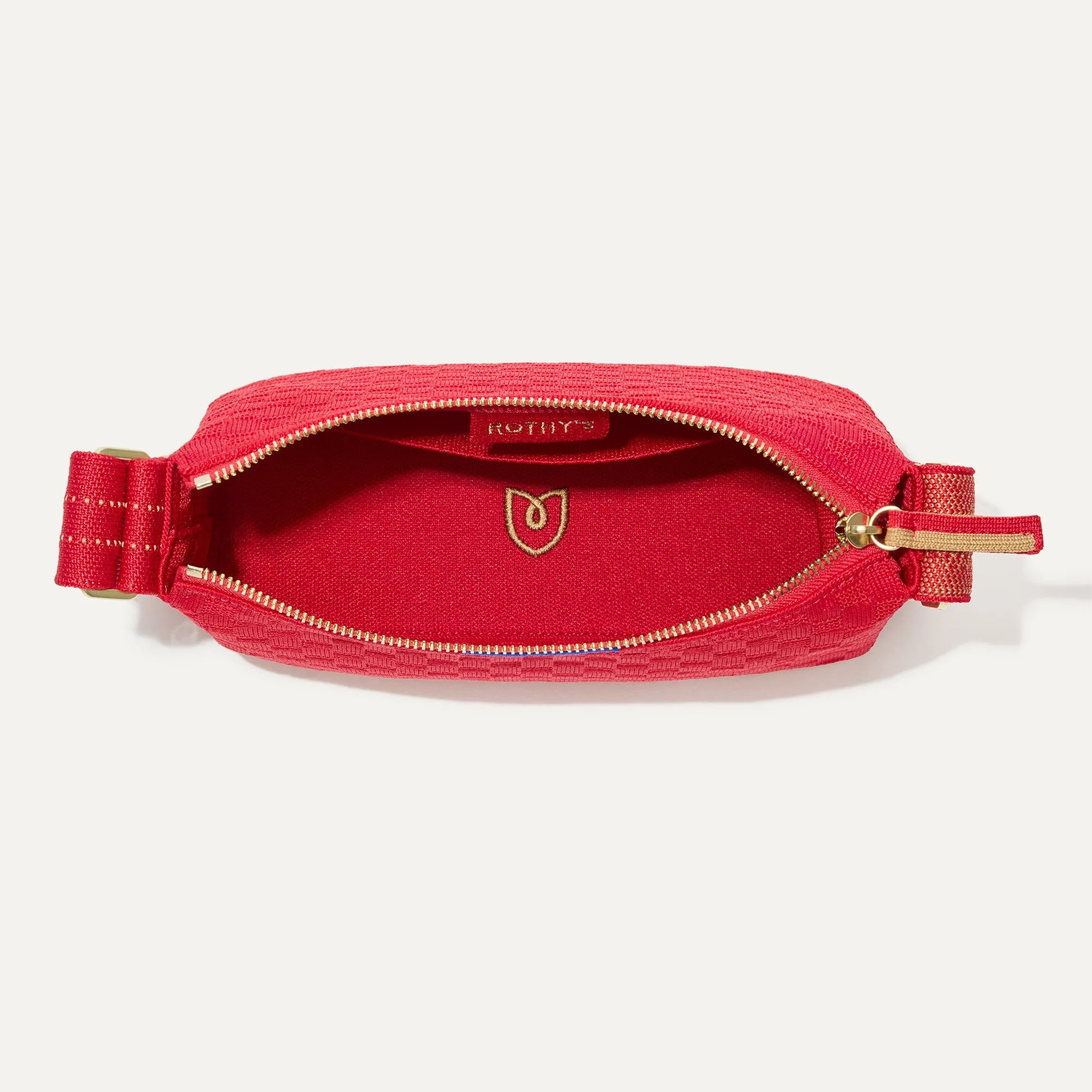 The Casual Crossbody - Red Crisp Basketweave