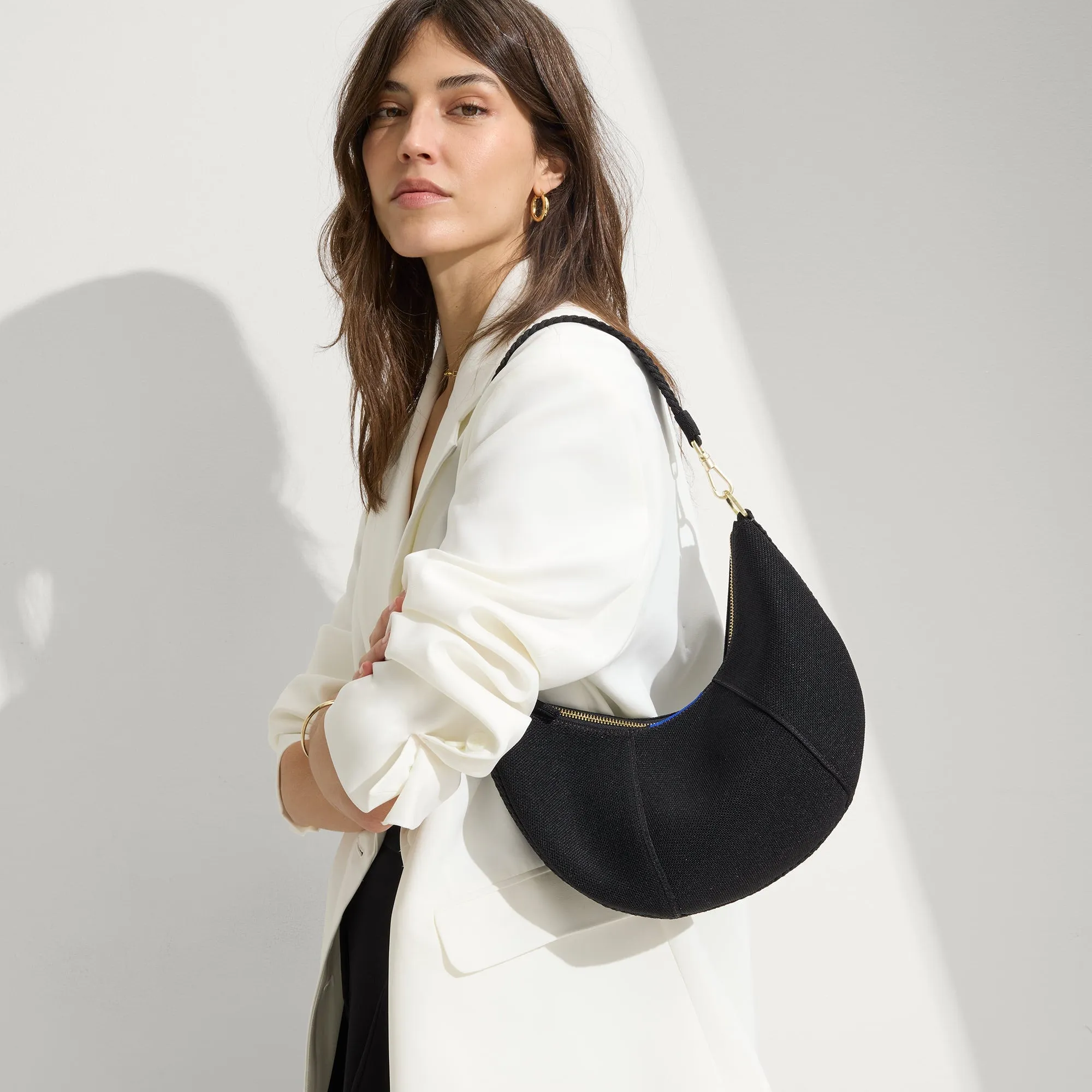 The Crescent Bag - Black Licorice