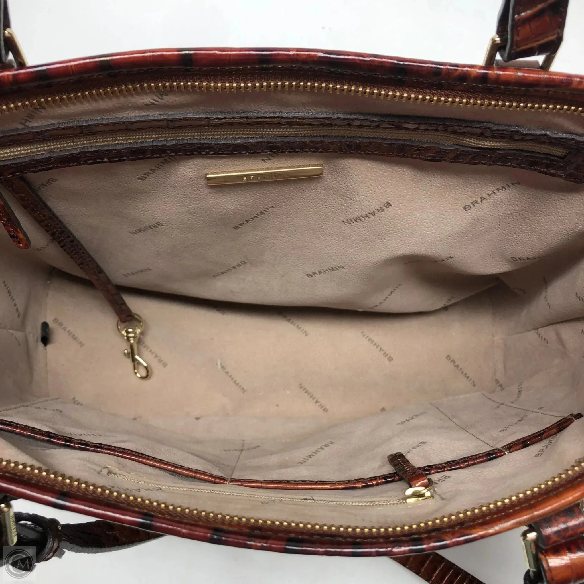 Tote Designer By Brahmin, Size: Medium