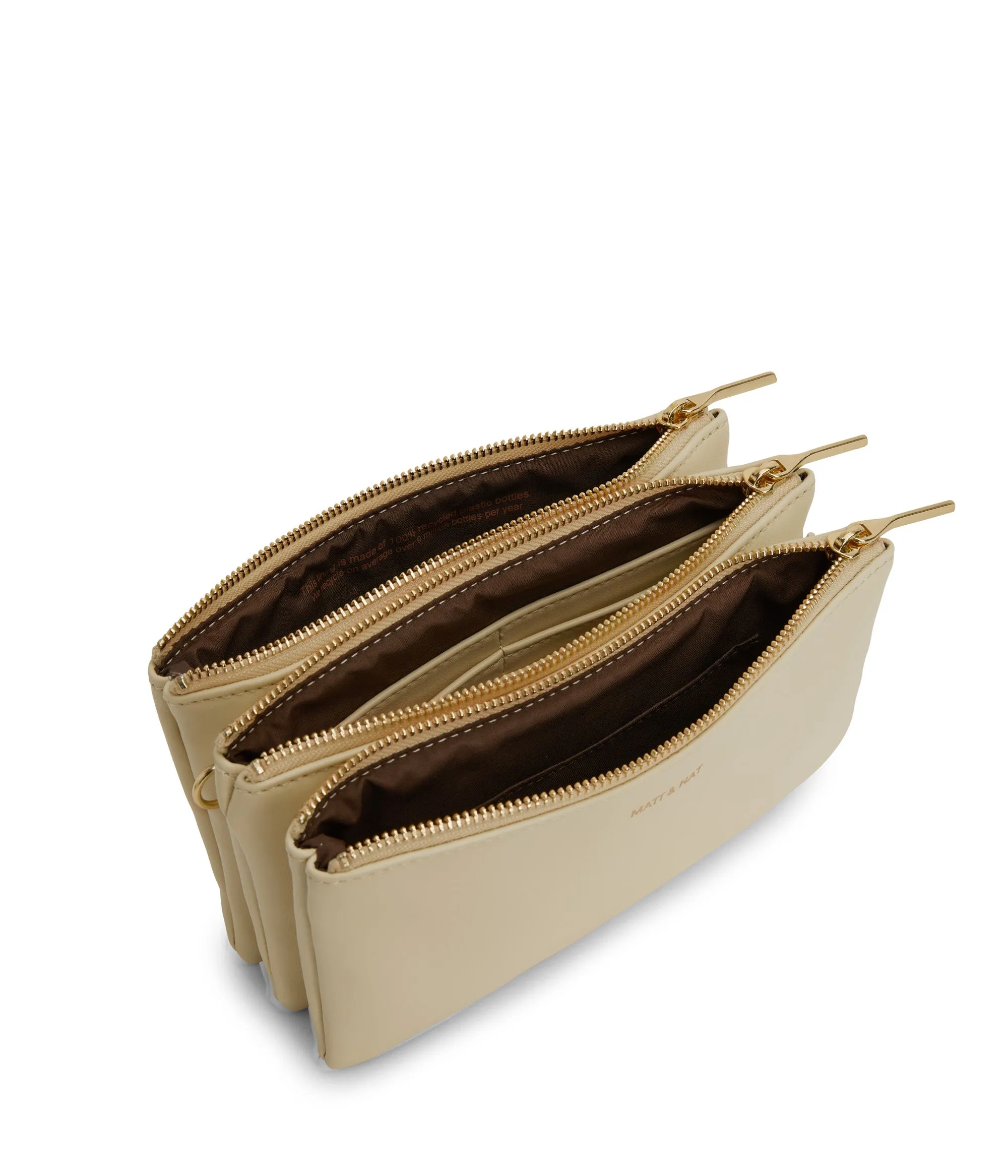 TRIPLET Vegan Crossbody Bag - Loom