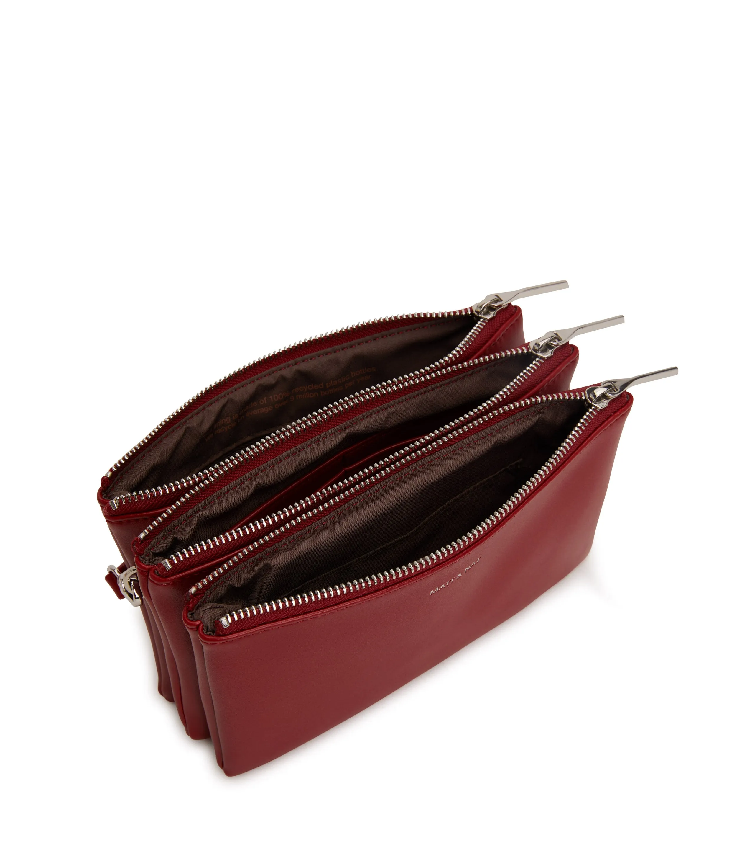 TRIPLET Vegan Crossbody Bag - Loom
