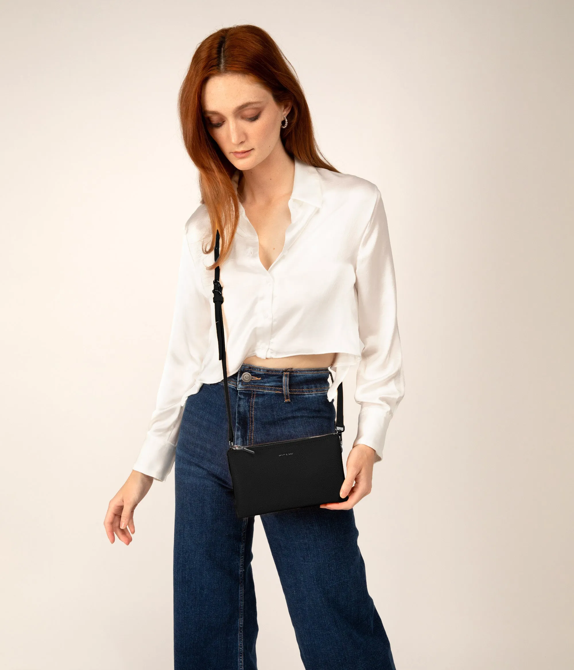 TRIPLET Vegan Crossbody Bag - Purity