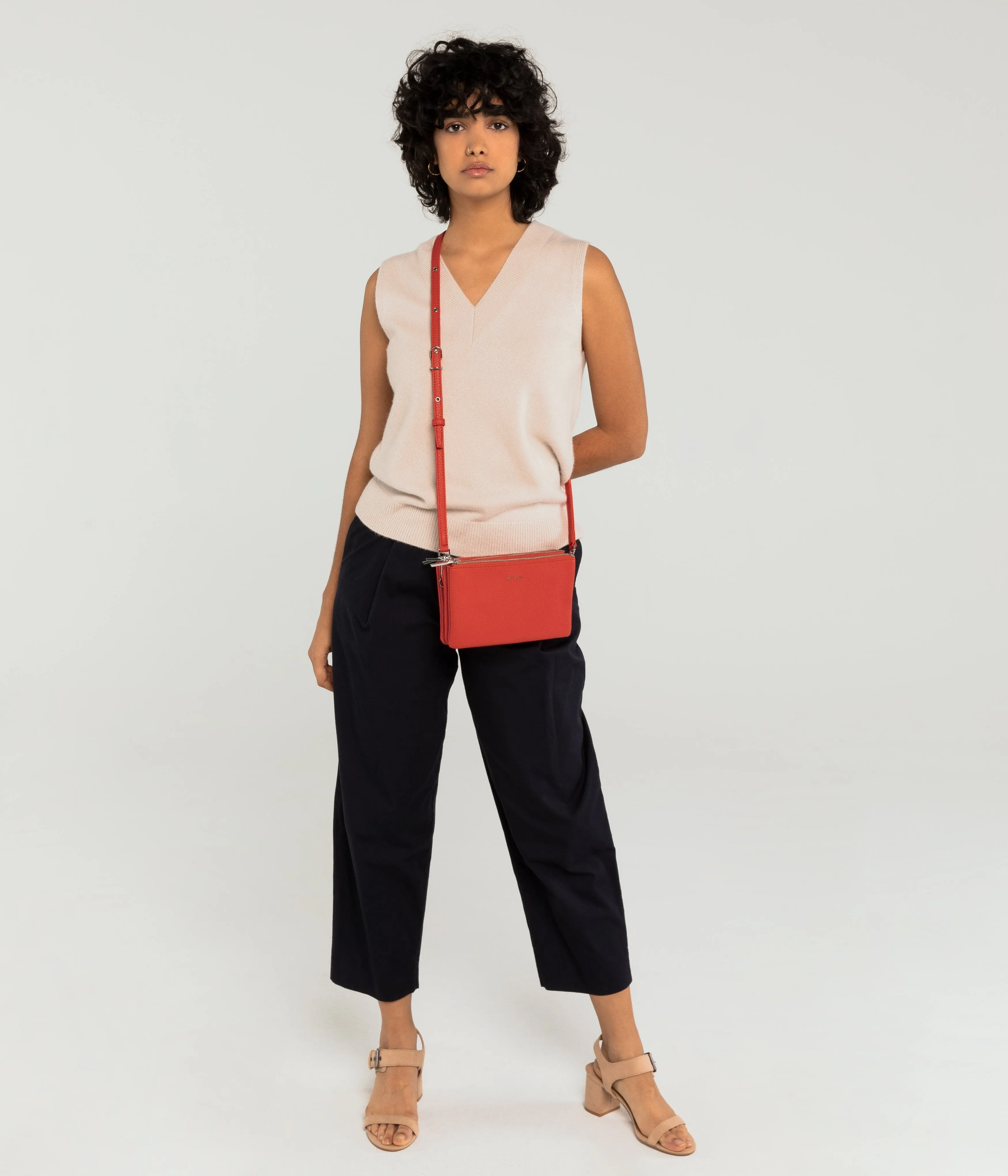 TRIPLET Vegan Crossbody Bag - Purity