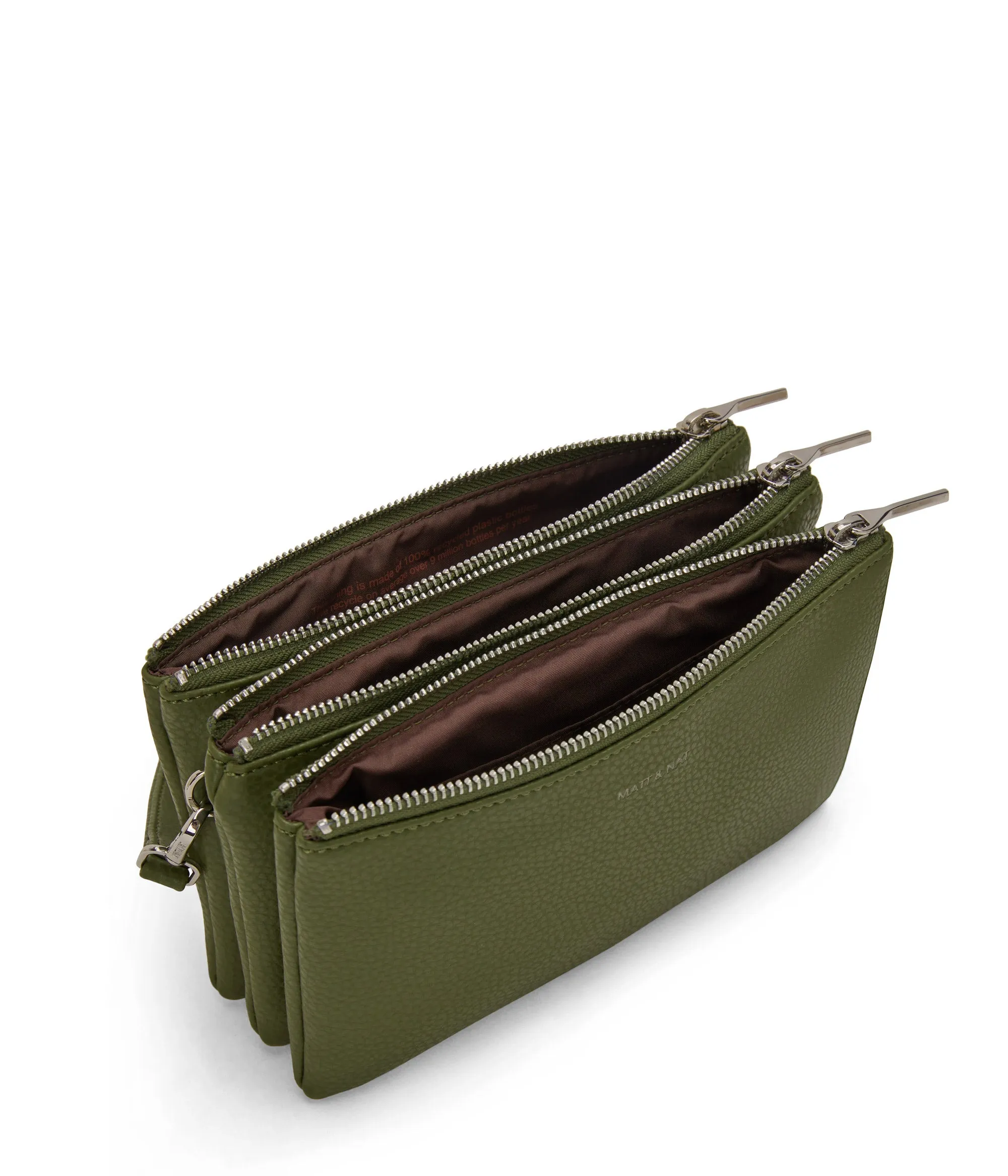 TRIPLET Vegan Crossbody Bag - Purity