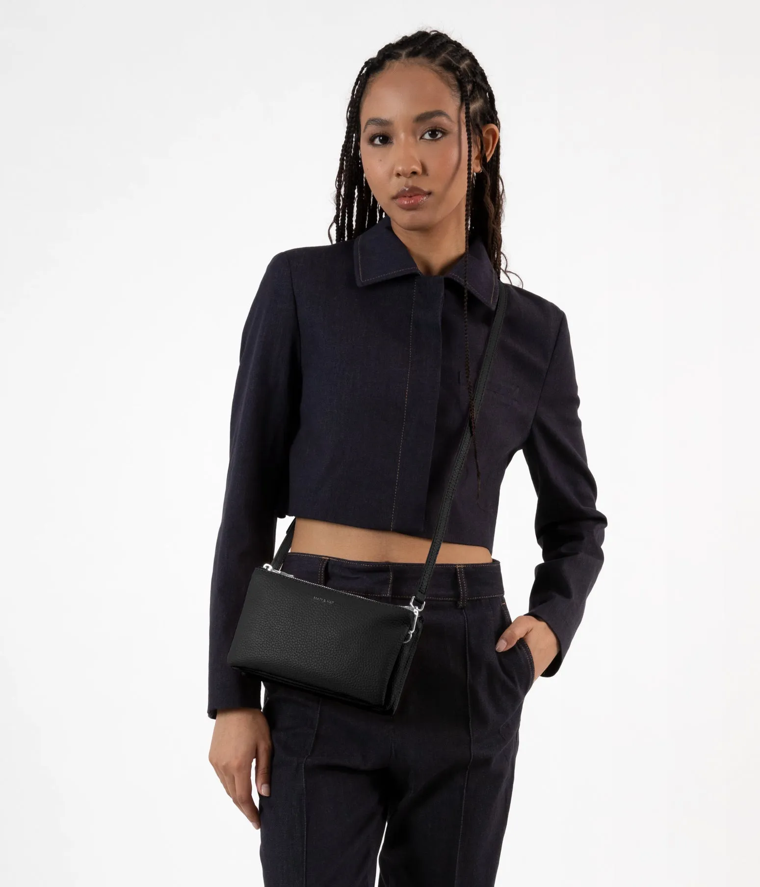 TRIPLET Vegan Crossbody Bag - Purity