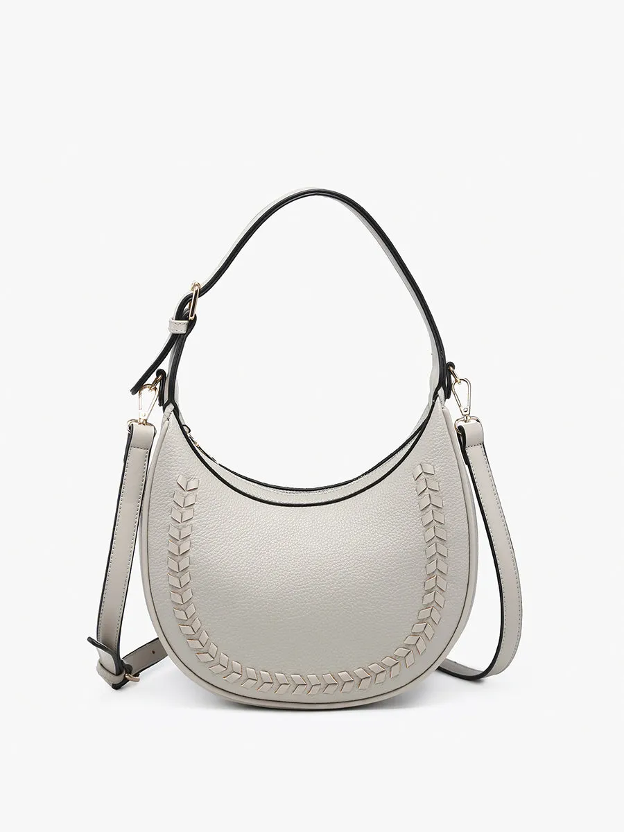 Tristan Vegan Whipstitch Shoulder Bag
