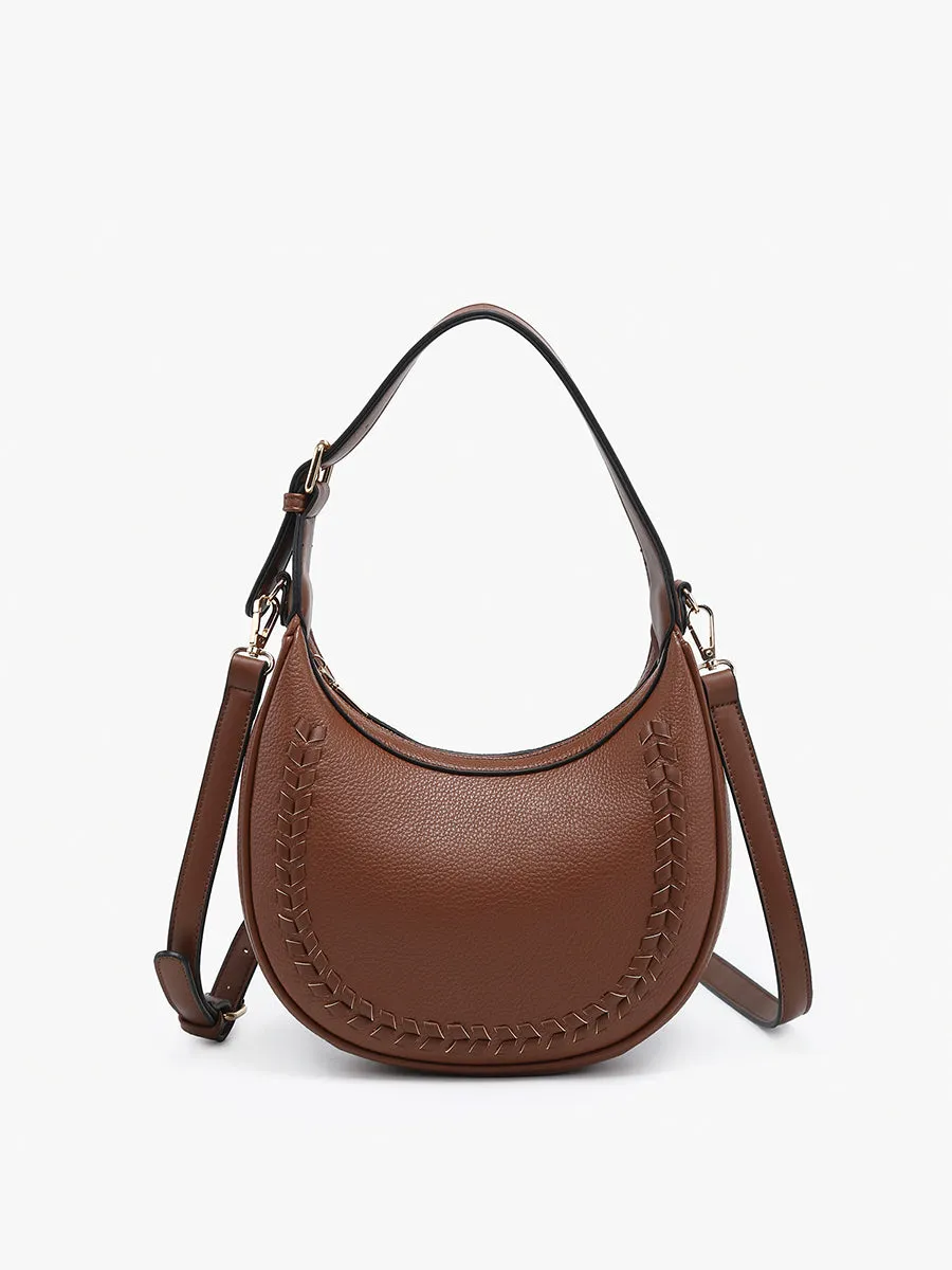 Tristan Vegan Whipstitch Shoulder Bag
