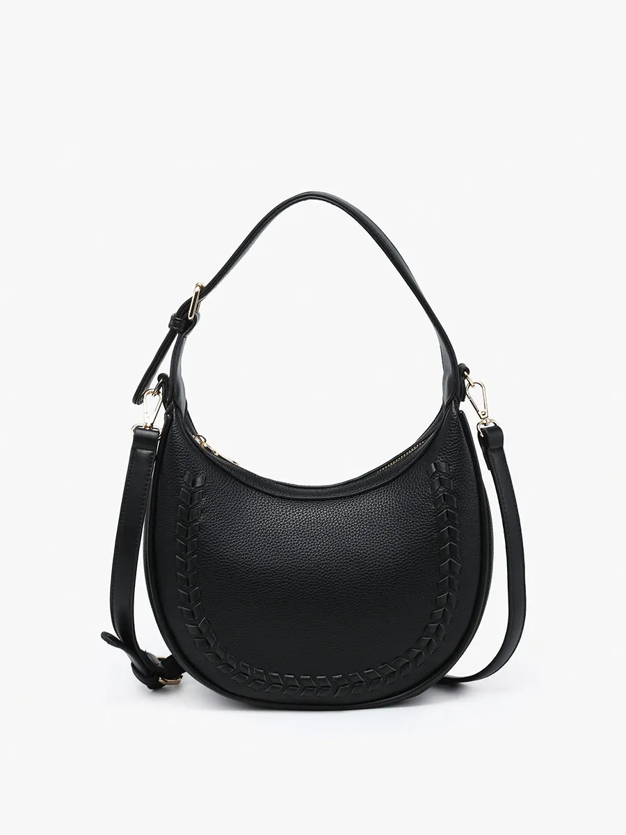 Tristan Vegan Whipstitch Shoulder Bag
