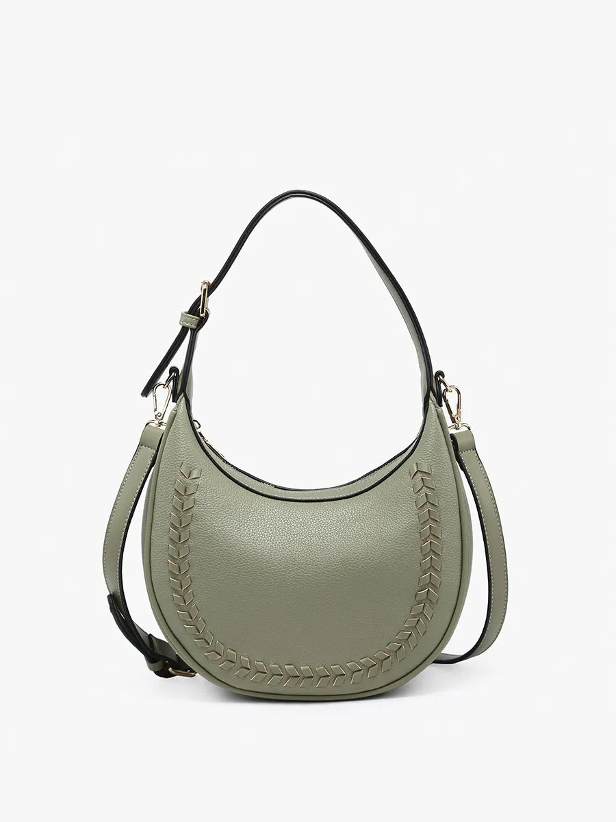 Tristan Vegan Whipstitch Shoulder Bag