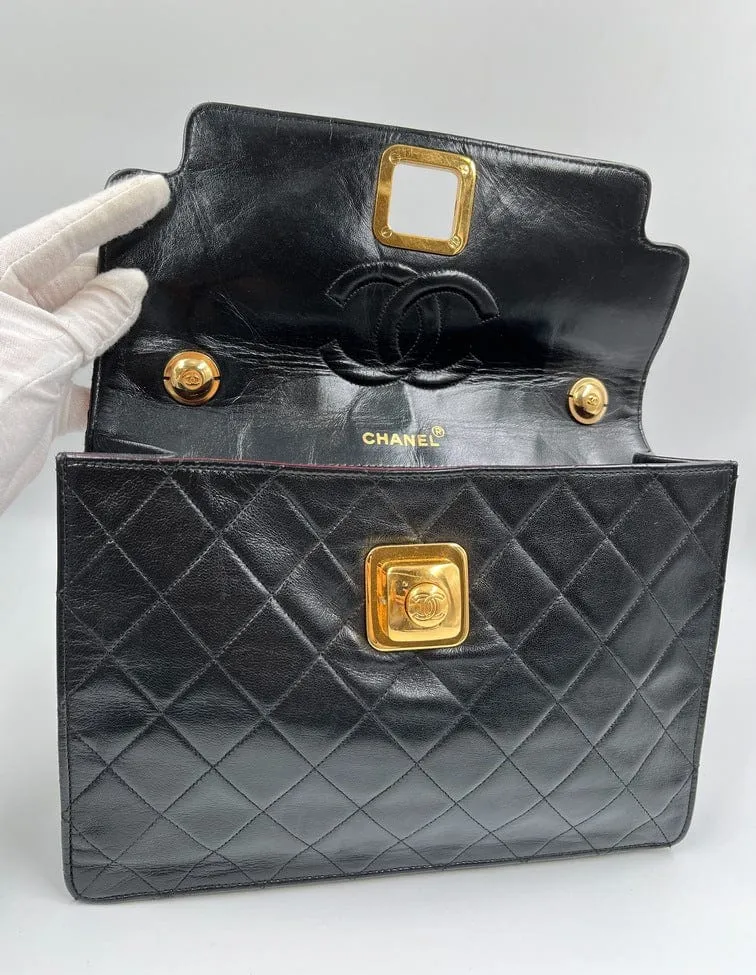 Vintage Chanel Black Shoulder Bag