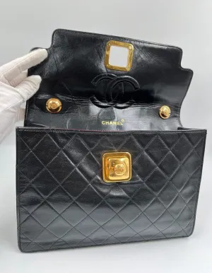 Vintage Chanel Black Shoulder Bag
