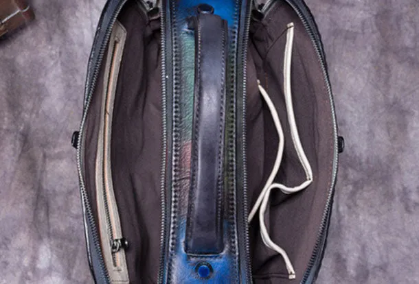 Vintage Leather Handbag Tassel Shoulder Bag Crossbody Bag Purses For Women